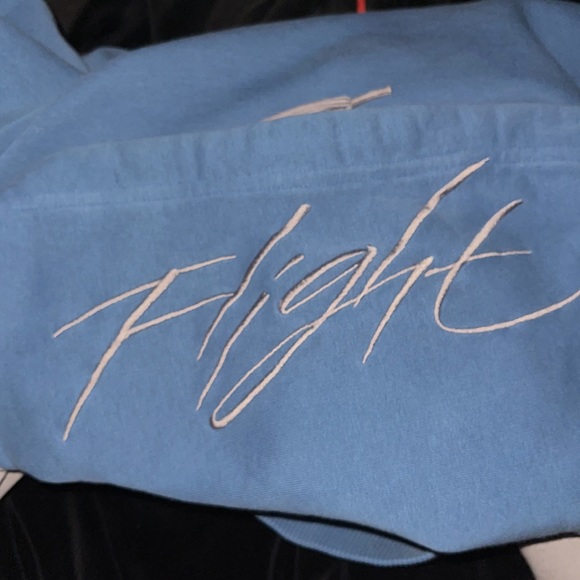 NIKE AIR JORDAN “Flight” Hoodie Blue/Gray Men’s Size XXL Pre-owned - Picture 6 of 6